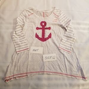 Jillian's Closet girls 11 - 12 anchor shirt 11-12 years